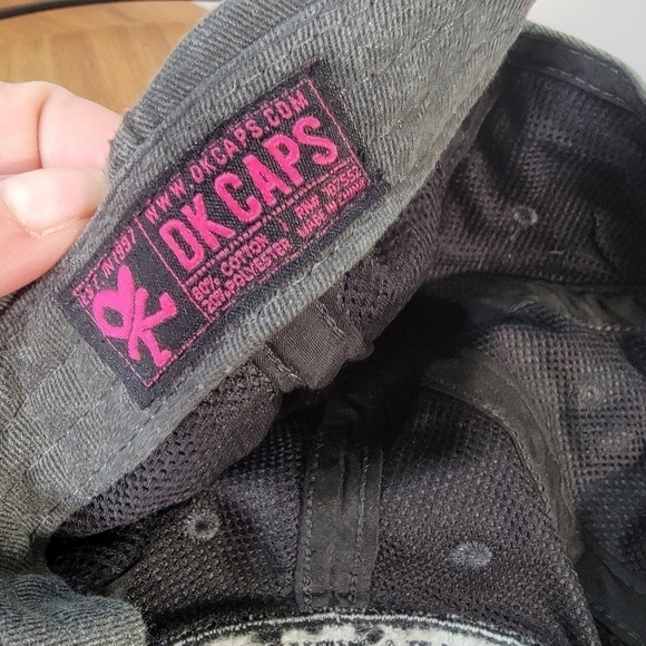 DK Caps Panama City Beach Florida Charcoal Gray Black Ball cap - Picture 15 of 17